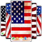 Cover Image of Herunterladen Amerikanische Flaggen-Hintergründe 6.2.2 APK