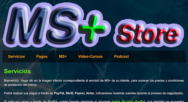 Guía para realizar pagos paypal en la tienda online de msplus ms+  msstore - paso 1