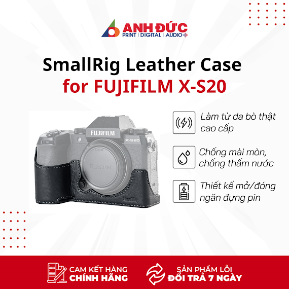 Vỏ Bảo Vệ Máy Ảnh Smallrig Leather Case For Fujifilm X - S20 4232 - Hàng Nhập Khẩu