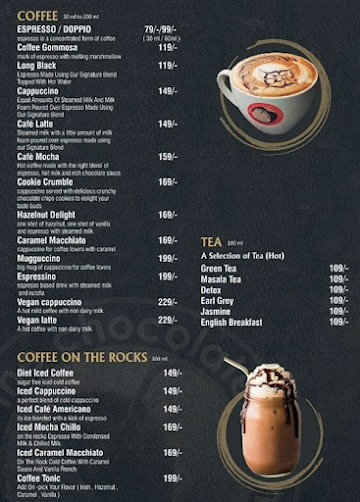 The Chocolate Room Panchkula menu 