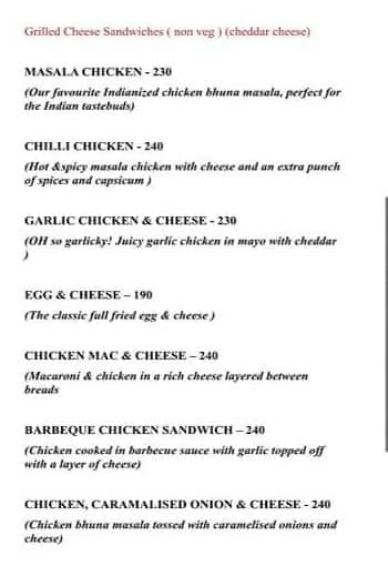 The Cheese Truck menu 