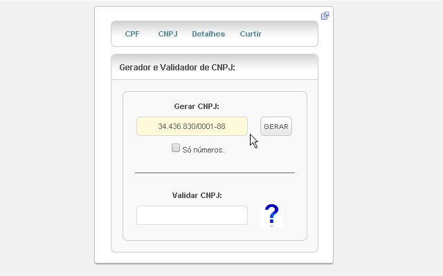 Gerador e Validador de CPF e CNPJ Preview image 5