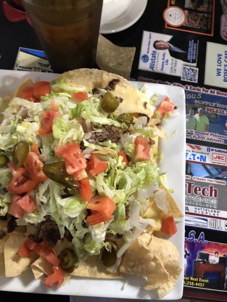 loaded steak nachos