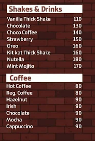 Cafe Hideout menu 1