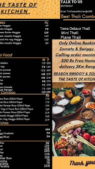 Thali King menu 1