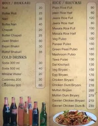 Hotel Chaitanya menu 1