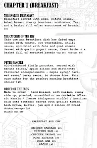 The Hedgehog Cafe menu 1