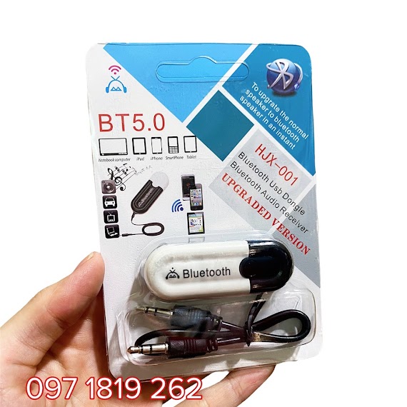 Usb Biến Loa Thường Thành Hoa Bluetooth. Usb Bluetooth 5.0 Dongle Hjx - 001