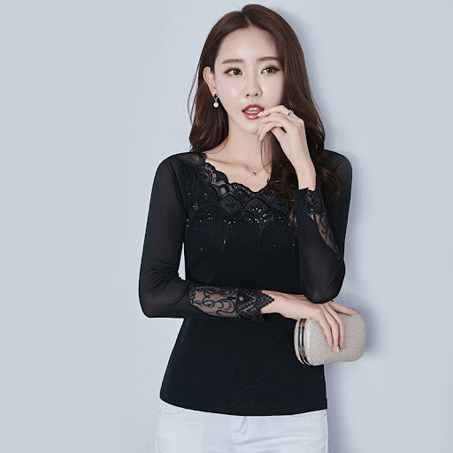 Title 2, Womens mesh bottoming shirt, breathable and co...