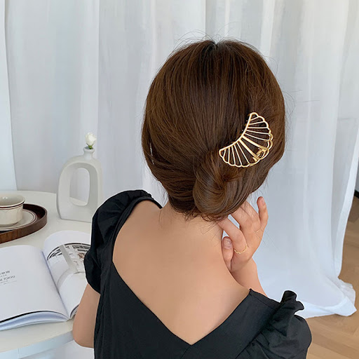 Title 8, Korean Chic Minimalist Style Geometric Metal Cl...