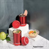 Bình Giữ Nhiệt Tupperware Stacking Thermal 350Ml (Màu Đỏ)