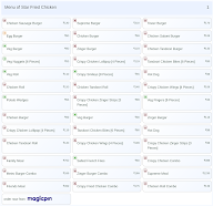 Star Fried Chicken menu 1