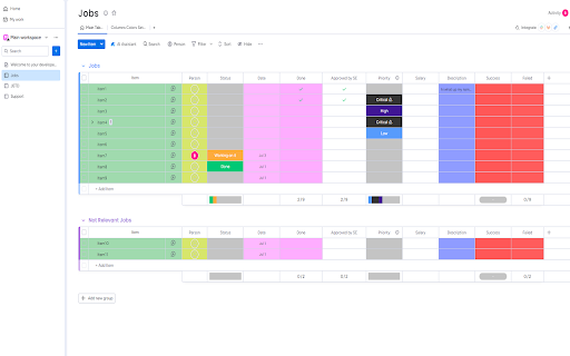 Color Columns for monday.com