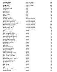 Aswins Sweets & Snacks menu 5