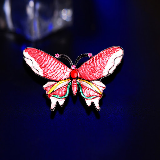 Title 2, Womens Dripping Enamel Butterfly Brooch. Eleva...