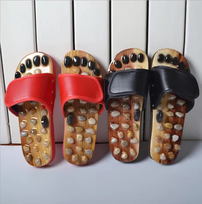 Jade Agate Stone Foot Massage Slippers. Experience relaxation, reduce stress, and soothe tired feet with the natural ben