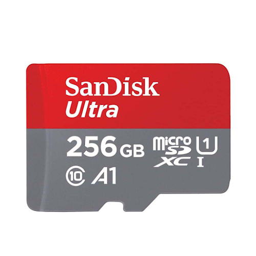 Thẻ nhớ SanDisk 256G Ultra microSDXC, SQUAC, A1, C10, U1, UHS-I, 150MB/s R, 4x6, 10Y SDSQUAC-256G-GN6MN