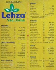 Lehza Veg Divine menu 1