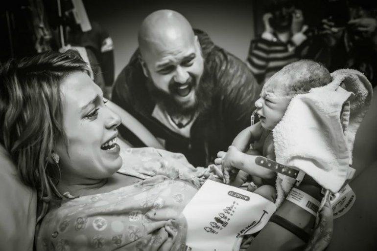 Moms See Their Newborns for the Very First Time