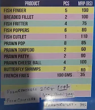 Fish Bar menu 1