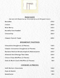 Trapeze Mornings menu 2