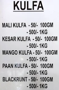 Pehalwan Sweets menu 1