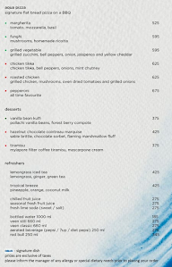 Aqua - The Park menu 1