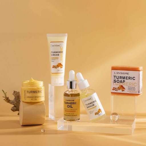 Title 4, Turmeric 5-Piece Moisturizing Care Suit for rad...