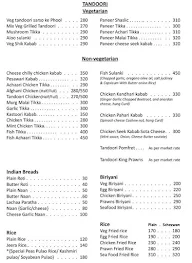 Chique Shanti menu 4