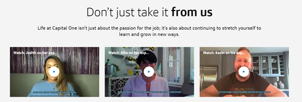 capital one financial_employee testimonial examples