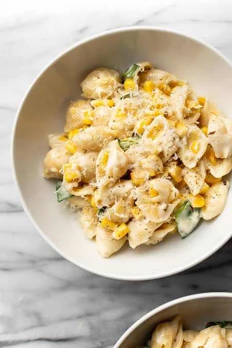 Corn Cheese Pasta