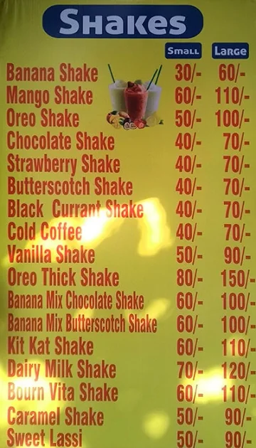 Devanchal Fast Food menu 