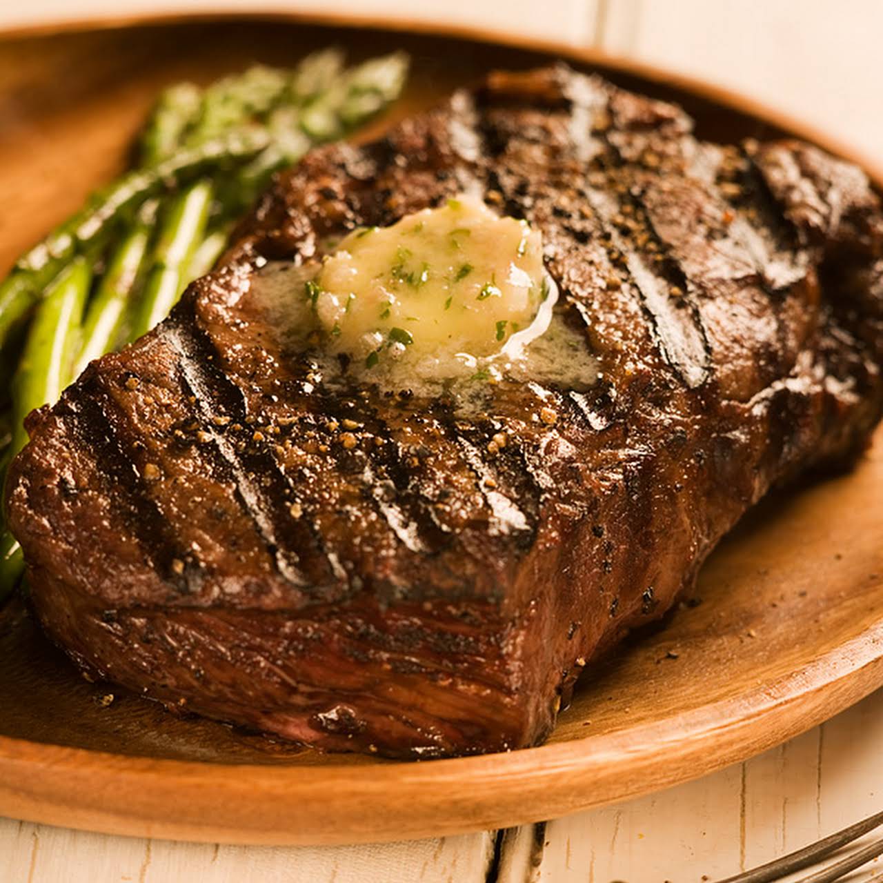 Fire-Grilled Steak  in imitation of Steakhouse Butter