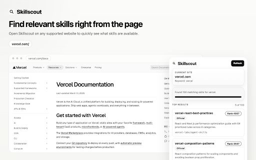 Skillscout - Discover AI skills for agents screenshot 2