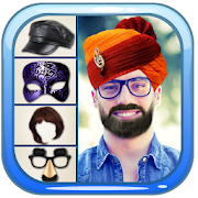 Funny Face and Turban Stickers Photo Editor  Icon