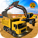 Excavatrice lourde construction de grue-ville sim icon