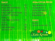 Xotic Kerala menu 1