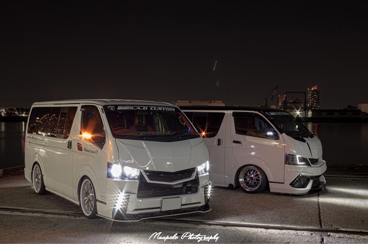 ハイエースバンのS.A.D custom japan・スティンガー・ハイエース・夜景と愛車・エージェントに関するカスタム事例の投稿画像4枚目