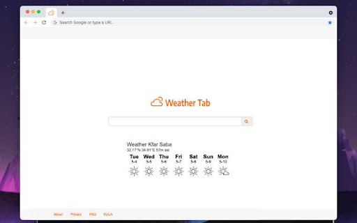 Weather Tab