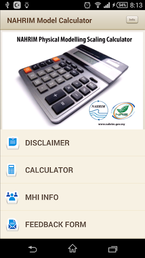 NAHRIM Modelling Calculator