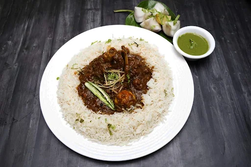 Handi Mutton Masala With Rice