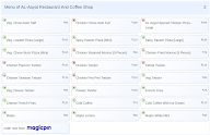 AL-Aayat Restaurant And Coffee Shop menu 2