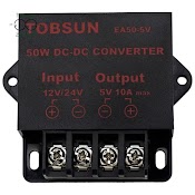 Bộ Chuyển Đổi Nguồn Điện Từ 24V / 12V Sang 5V 10A 50W Cho Xe Hơi