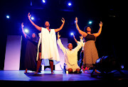 Dancers from KwaMashu School of Dance Theatre perform the “Human Exhibition” dance production at the Stable Theatre in Durban 