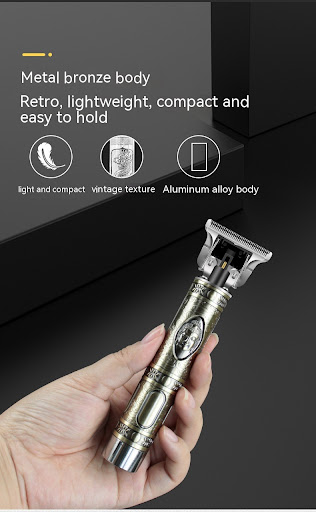 Title 14, Retro Oil Head Household Hair Clipper, Engravin...