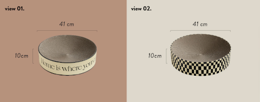 Title 1, Round Corrugated Paper Wear-resistant Cat Scrat...