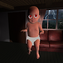 Icon Scary Baby In Haunted House