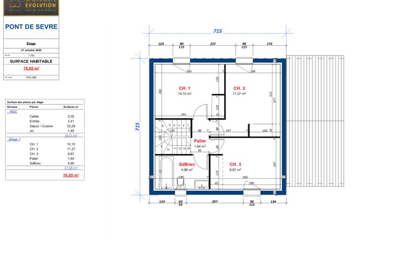  Vente Terrain + Maison - Terrain : 422m² - Maison : 74m² à Villeneuve-le-Roi (94290) 