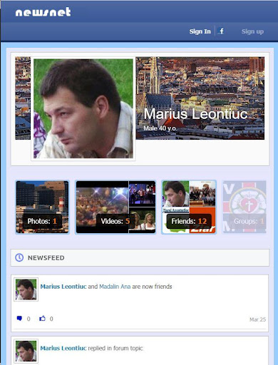 NEWSNET Social network