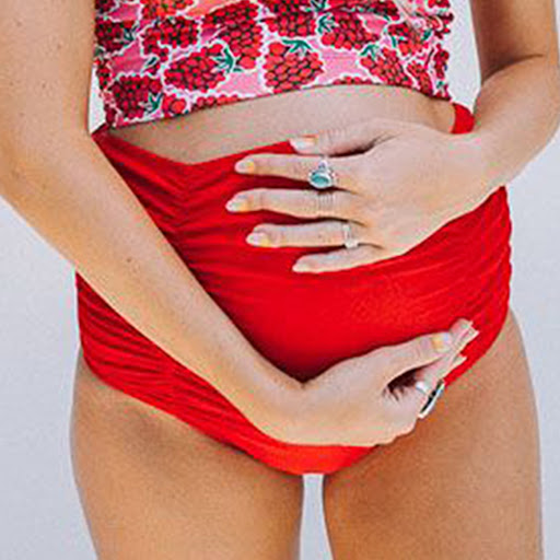 Title 4, High waist maternity swimwear for expecting mot...